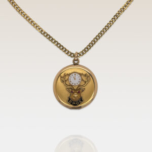 Gold Elks Lodge Locket